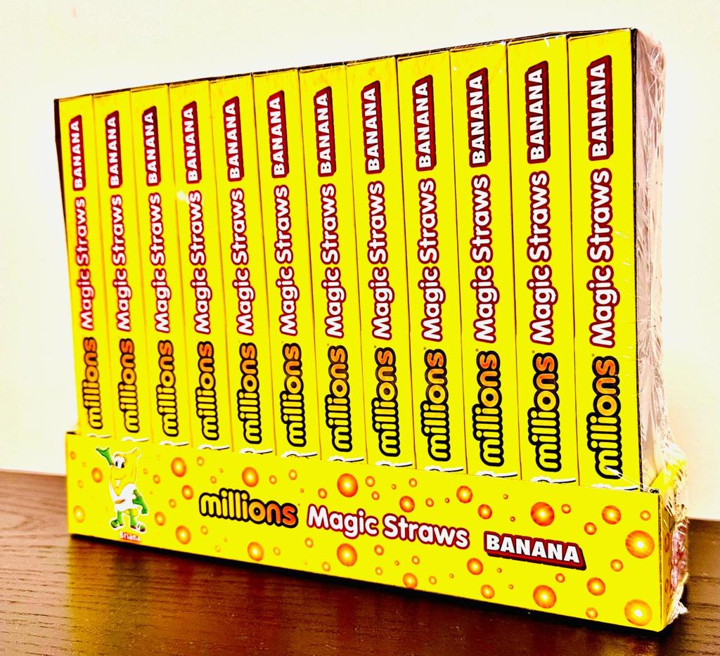 10 Magic Straw - Millions Banana _Pack of 12