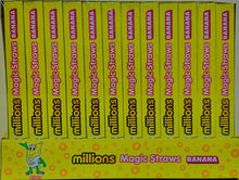 Load image into Gallery viewer, 10 Magic Straw - Millions Banana _Pack of 12
